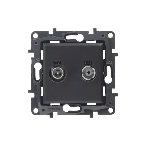 Legrand Niloé Step 863579 TV-R-SAT végzáró aljzat (10 dB /, fekete (Legrand 863579 / 863579B)