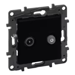   Legrand Niloé Step 863583 TV-SAT csillagpontos aljzat (1,5 dB /, fekete (Legrand 863583 / 863583B)