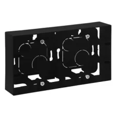   Legrand Niloé Step 863598 kettős kiemelődoboz, fekete (Legrand 863598)