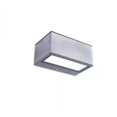   Lutec 5189103118 GEMINI, kültéri, fali lámpa, 11W, IP54 védettséggel, nappali fény (semleges fehér) ( 4000K ), 500 lm, 5 év garanciával, LED panel, sötétszürke / átlátszó színben ( LUTEC 5189103118 )