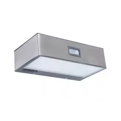   Lutec 6908501308 BRICK, kültéri, napelemes mozgásérzékelős lámpa 2W, IP44 védettséggel, nappali fény (semleges fehér) ( 4000K ), 150 lm 2 év garanciával, LED panel, átlátszó / átlátszó színben ( LUTEC 6908501308 )