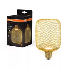   OSRAM DECOR FLAT LED fényforrás (izzó), négyzetes fém házas lapos dekoratív, E27 foglalat, 3,5W, 300lm, 2700K meleg fehér ( 4058075840102 )