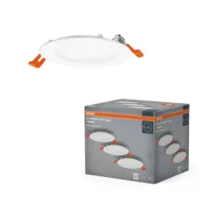   OSRAM keskeny beépíthető LED spot és downlight, beltéri, fehér, 550 lm, 8 W, 4000 K, PA, IP20, átmérő: 120 mm, 3 db-os szett ( 4058075853898 )