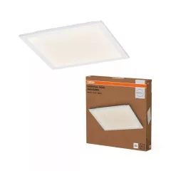   OSRAM Essentials négyszögletes LED panel, beltéri, fehér, 2400 lm, 24 W, 4000 K, alumínium és acél, IP20, méret: 445 × 445 mm ( 4058075854611 )