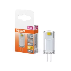   OSRAM LED fényforrás (izzó), kapszula forma, átlátszó üveg búra, G4 foglalat, 0,6W, 55lm, 2700K meleg fehér ( 4099854061974 )