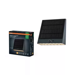   OSRAM ENDURA® napelemes szárny formájú LED oldalfali lámpa mozgásérzékelővel, kültéri, sötétszürke, 890 lm, 10,2 W, 3000 K, (PC) és ABS, IP54, hossz: 158 mm, dimmelhető ( 4099854415098 )