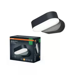   OSRAM ENDURA® mini LED spot elforgatható fejű fali lámpa, kültéri, sötétszürke, 320 lm, 7,5 W, 3000 K, alumínium, IP44, hossz: 100 mm ( 4099854461507 )