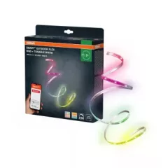   OSRAM SMART+ Zigbee kültéri LED szalag RGBW, kültéri, fehér, 950 lm, 11 W, 2000–6500 K, műanyag, IP65, hossz: 5000 mm, dimmelhető ( 4099854483059 )