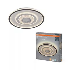   OSRAM Orbis Cristally kerek LED mennyezeti lámpa, beltéri, fehér, 3300 lm, 50 W, 2700 K / 4000 K / 6000 K, alumínium és acél, IP20, átmérő: 430 mm ( 4099854659331 )