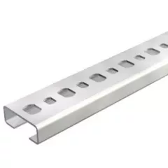   Obo Bettermann 1108123 - CL2510P2000FS - Profilsín perforált, nútszélesség 11 mm 2000x25x10 szalaghorganyzott, DIN EN 10346