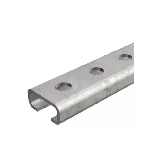 Obo Bettermann 1109525 - CL2712P2000FS - Profilsín perforált, nútszélesség 11mm 2000x27x12,5 szalaghorganyzott, DIN EN 10346