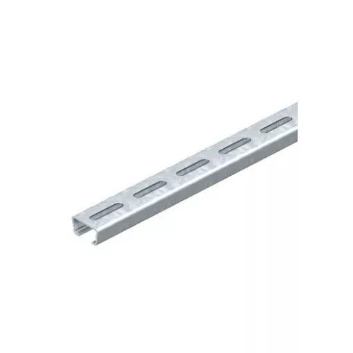 Obo Bettermann 1112755 - AMS3518P1000FT - Profilsín perforált, nútszélesség 16,5mm 1000x35x18 merítetten tűzihorganyzott, DIN EN ISO 1461