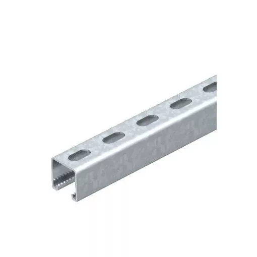 Obo Bettermann 1122568 - MS4141P0700FT - Profilsín perforált, nútszélesség 22 mm 700x41x41 merítetten tűzihorganyzott, DIN EN ISO 1461