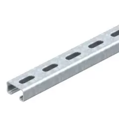   Obo Bettermann 1122955 - MS4121P0500FS - Profilsín perforált, nútszélesség 22mm 500x41x21 szalaghorganyzott, DIN EN 10346