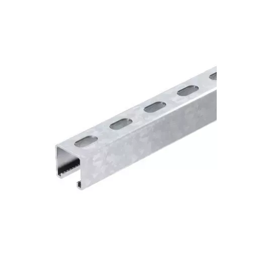 Obo Bettermann 1123051 - MS4141P6000A4 - Profilsín perforált, 22 mm résszélesség 6000x41x41 .