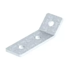   Obo Bettermann 1124667 - GMS 3 VW 45 FT - Összekötő sarokelem 45°, 3 furattal 103x50x40x5 merítetten tűzihorganyzott, DIN EN ISO 1461