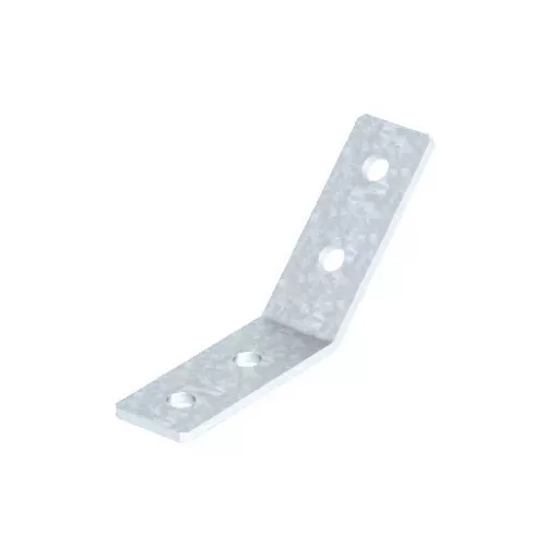 Obo Bettermann 1124749 - GMS 4 VW 45 V4A - Összekötő sarokelem 45°, 4 lyukkal 101x101x40x4