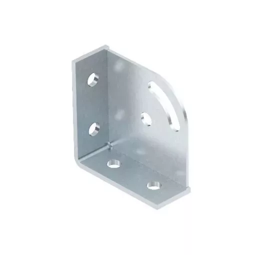 Obo Bettermann 1124792 - GMS 6 KD FT - Csomóponti háromszög 90°, 6 furattal 104x104x43x5 merítetten tűzihorganyzott, DIN EN ISO 1461
