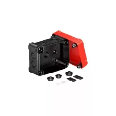   Obo Bettermann 2005152 - X06 SW-RO - Leágazódoboz piros fedéllel 150x116x86 schwarz / rot