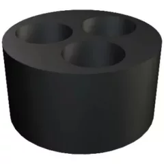   Obo Bettermann 2029669 - 107 C V 21 2x8 - Többnyílású tömítőgyűrű a V-TEC-hez PG21/2X8 fekete