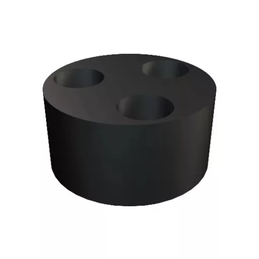 Obo Bettermann 2029672 - 107 C VM 20 2x4 - Többnyílású tömítőgyűrű V-TEC VM-hez VM20,2X4 fekete