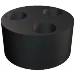   Obo Bettermann 2029685 - 107 C VM 25 2x6 - Többnyílású tömítőgyűrű V-TEC VM-hez VM25,2X6 fekete