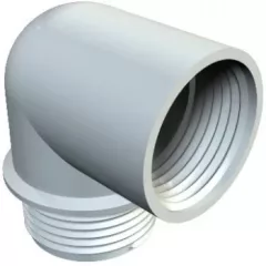   Obo Bettermann 2029944 - 107 W PG16 PA - Derékszögű csatlakozócsonk PG16 világosszürke
