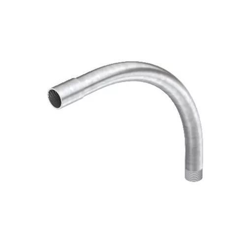Obo Bettermann 2046780 - SBNM25 G - 90°-os könyök acél menetes véggel M25x1,5 galvanikusan horganyzott, DIN EN 12329