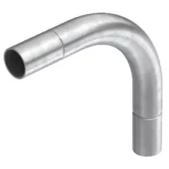   Obo Bettermann 2046814 - SBN63 G - 90°-os könyök acél menet nélkül o63mm galvanikusan horganyzott, DIN EN 12329