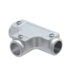   Obo Bettermann 2047591 - SKT32W ALU - Ellenörző T-idom menet nélküli O32mm