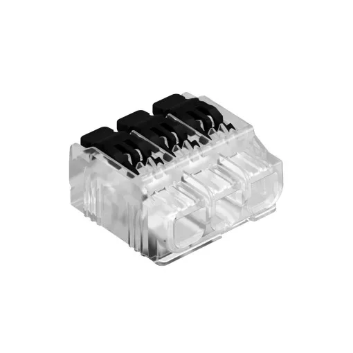 Obo Bettermann 2054423 61 HSK43 rugós vezetékösszekötő ÚJ 3 pólusú, működtető karral 19,6x19,9x10,5
