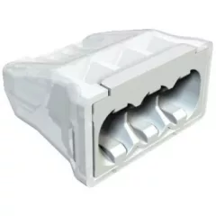   Obo Bettermann 2054485 - 61 325 LGR - Rugós vezeték-összekötő csavarnélküli csatlakozókapocs 3x2,5mm2 világosszürke