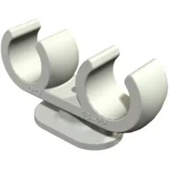   Obo Bettermann 2140683 - 2962 2x16 - Talpas szorítóbilincs 2 kábel 15-16mm világosszürke