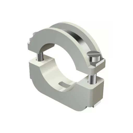 Obo Bettermann 2157179 - 3015 17 LGR - Blitz-ISO kengyel hosszanti perforációval 10-17mm világosszürke