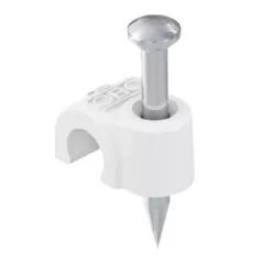   Obo Bettermann 2225611 - 2008 25 RW - ISO Nagel-Clip 8mm, L25 hófehér
