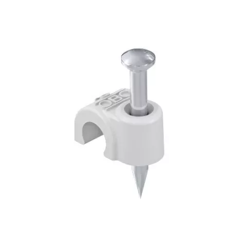 Obo Bettermann 2227797 - 2009 45 LGR SP - ISO Nagel-Clip nagy kiszerelés 9mm, L45 világosszürke