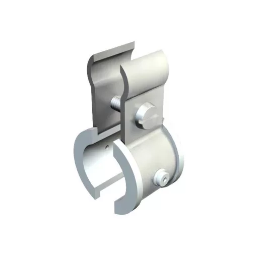 Obo Bettermann 2307634 - 4021 K 9-16 - Tartóbilincs acélsordronyhoz műanyag betétekkel 9-16mm szalaghorganyzott, DIN EN 10346 világosszürke