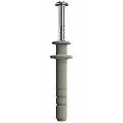   Obo Bettermann 2347407 - 910 DF 6x35 - Beütő dübel kettős peremmel 6x35mm szürkésfehér