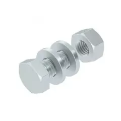   Obo Bettermann 3156516 SKS 6x20 F hatlapfejű csavar anyával és alátéttel M6x20 F tűzihorganyzott, DIN 267, Teil 10