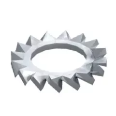   Obo Bettermann 3404056 - DIN 6798 A M5 G - Fogazott alátét M5 galvanikusan horganyzott, DIN EN 12329