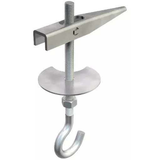 Obo Bettermann 3482030 - 454 M6x100 G - Billenőfejes függesztőszár mennyezethoroggal M6x100mm galvanikusan horganyzott, DIN EN 12329
