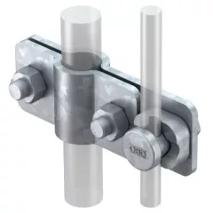  Obo Bettermann 5001218 2710 20 FT csatlakozóbilincs OMEX-földelőhöz 20mm FT merítetten tűzihorganyzott, DIN EN ISO 1461