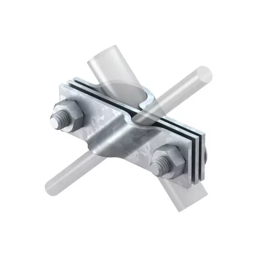 Obo Bettermann 5001749 2760 B-20 FT csatlakozófül  20mm FT merítetten tűzihorganyzott, DIN EN ISO 1461