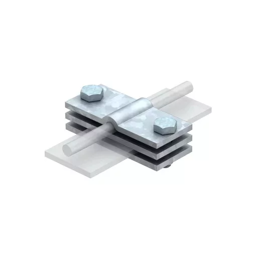 Obo Bettermann 5043018 937 50 földelő-csatlakozókapocs szalagacélhoz 60mm FT merítetten tűzihorganyzott, DIN EN ISO 1461