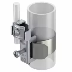   Obo Bettermann 5057523 - 927 2 Szalagföldelő bilincs L=395 mm, 3/8-4 coll(17-114mm) csövekhez, rozsdamentes acélból (VA)