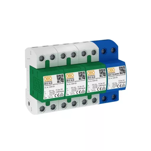 Obo Bettermann 5096879 MCD 50-B 3+1 CoordinatedLightningController  255V