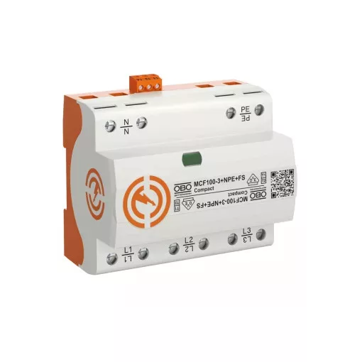 Obo Bettermann 5096987 MCF100-3+NPE+FS LightningController Compact hárompólusú + NPE + FS 255V