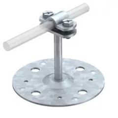   Obo Bettermann 5218829 165 B 100 tetővezeték-tartó lapos tetőkhöz 100mm FT merítetten tűzihorganyzott, DIN EN ISO 1461