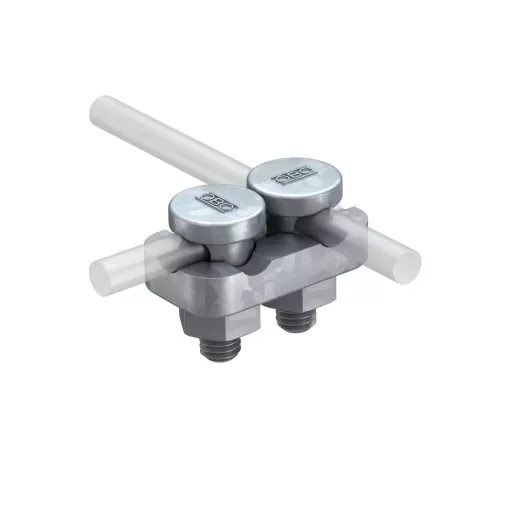 Obo Bettermann 5304202 5002 DIN-FT összekötő kapocs két körvezetőhöz 8-10mm FT merítetten tűzihorganyzott, DIN EN ISO 1461