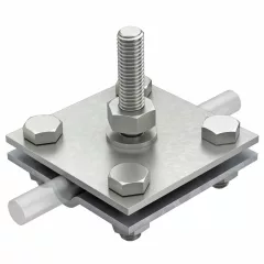   Obo Bettermann 5312657 252 GB 10x45 Keresztösszekötő ráhegesztett csapszeggel 8-10mm FT/VA merítéssel tűzihorganyzott / nemesacél 1.4301, DIN EN ISO 1461